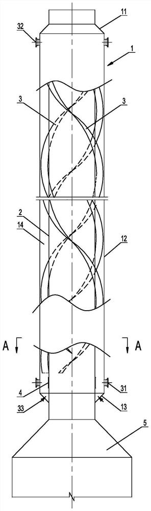 Chimney structure capable of effectively eliminating white smoke