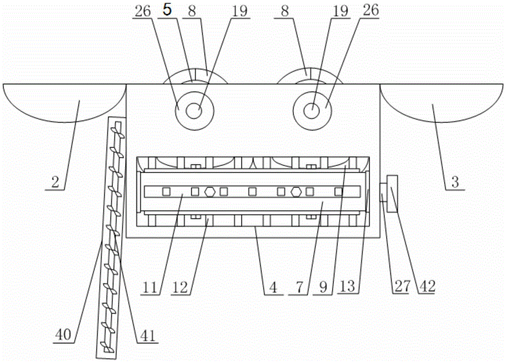 A threshing system for a combine harvester