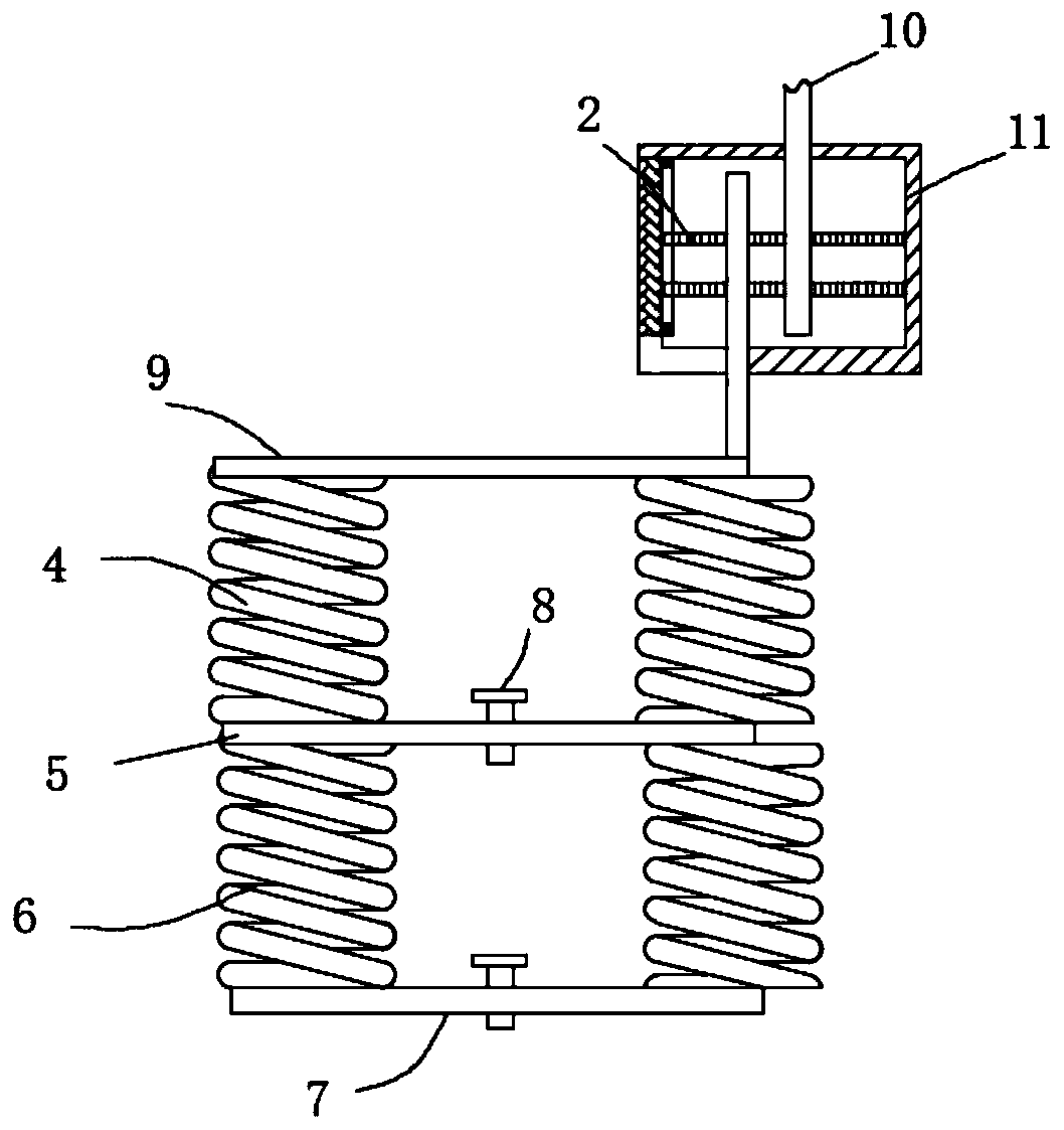 Buried pipe heat exchanger of small ground source heat pump and buried hole entering method thereof