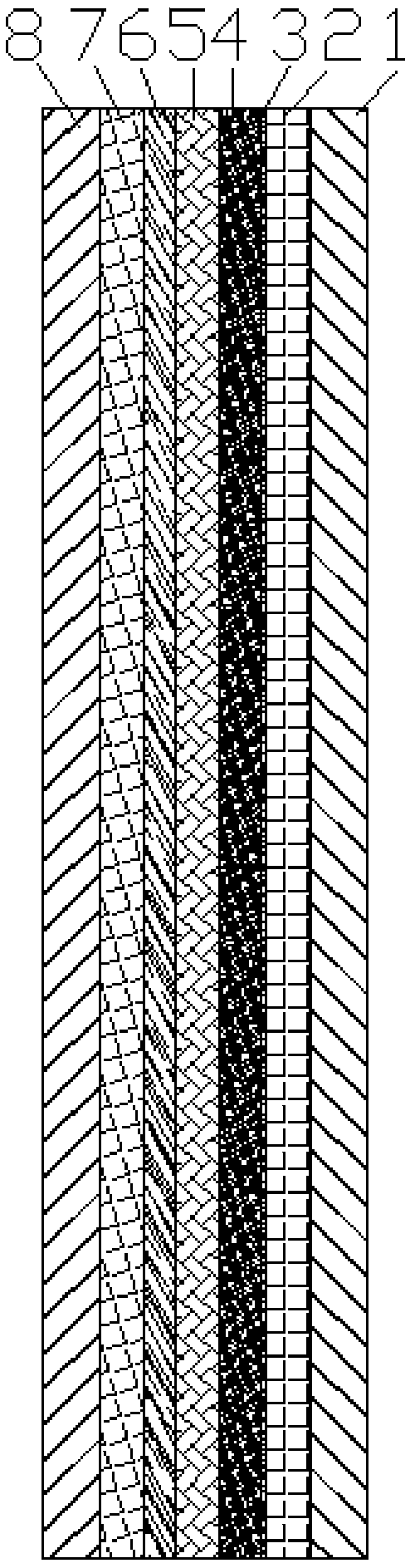 High-definition rainbow-free scratch-proof PC material protective film and preparation method thereof