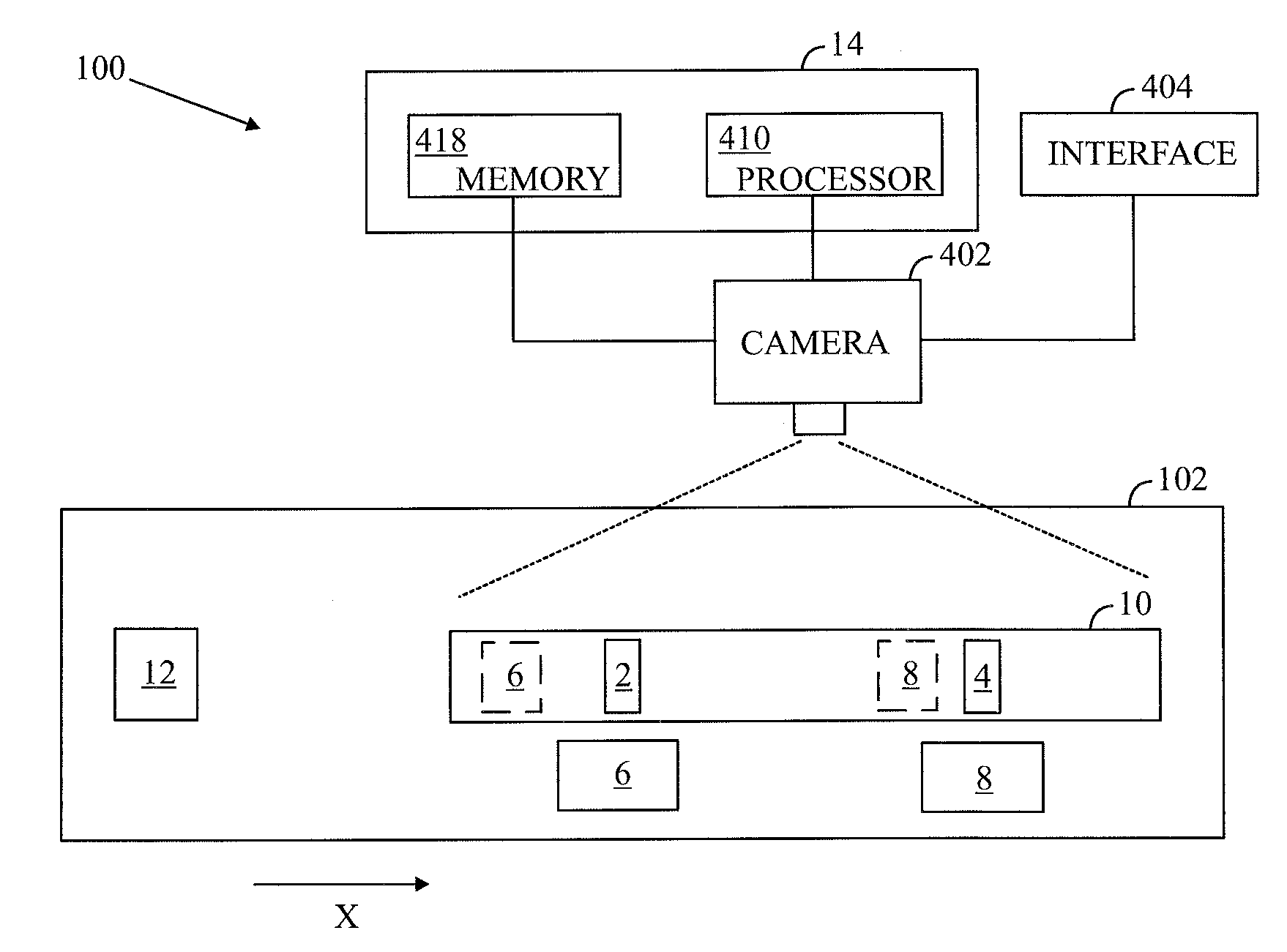 Portable lateral test reader