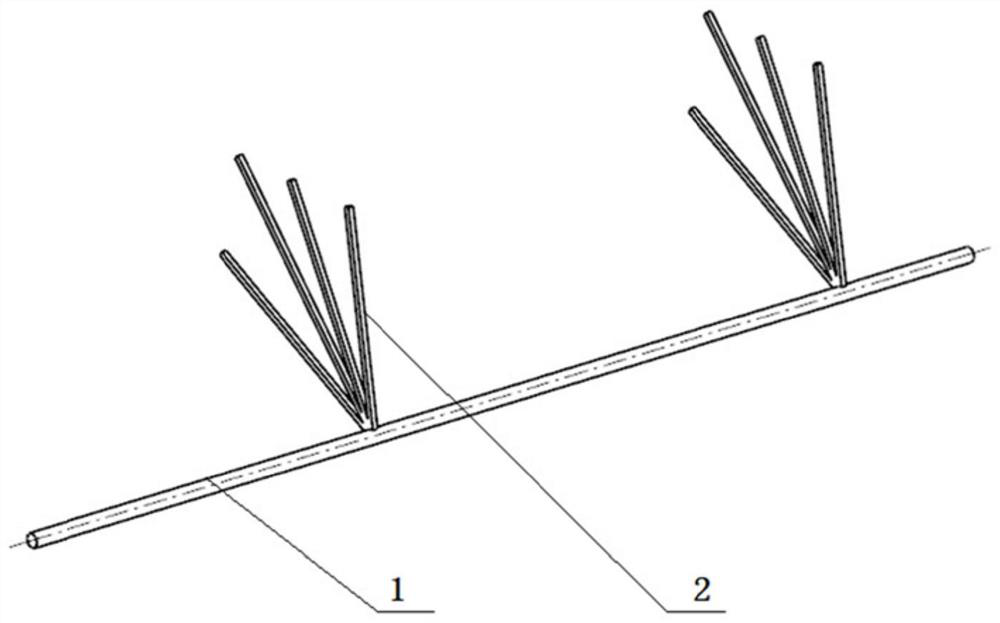 3D printing sand mold exhaust structure and exhaust method