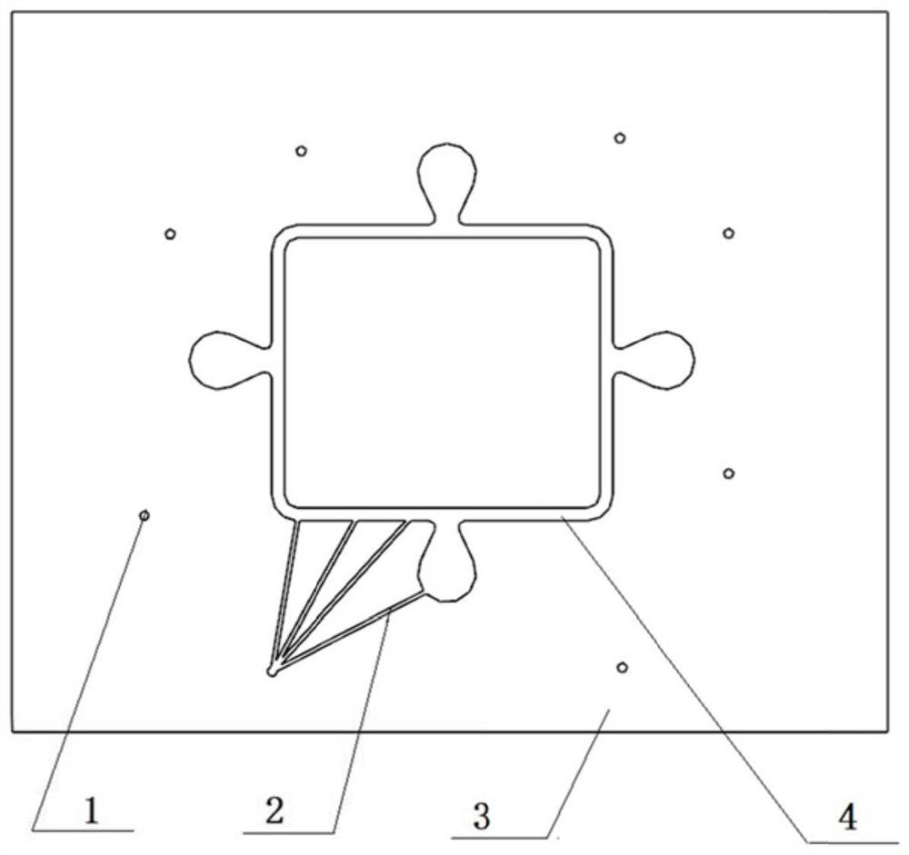 3D printing sand mold exhaust structure and exhaust method