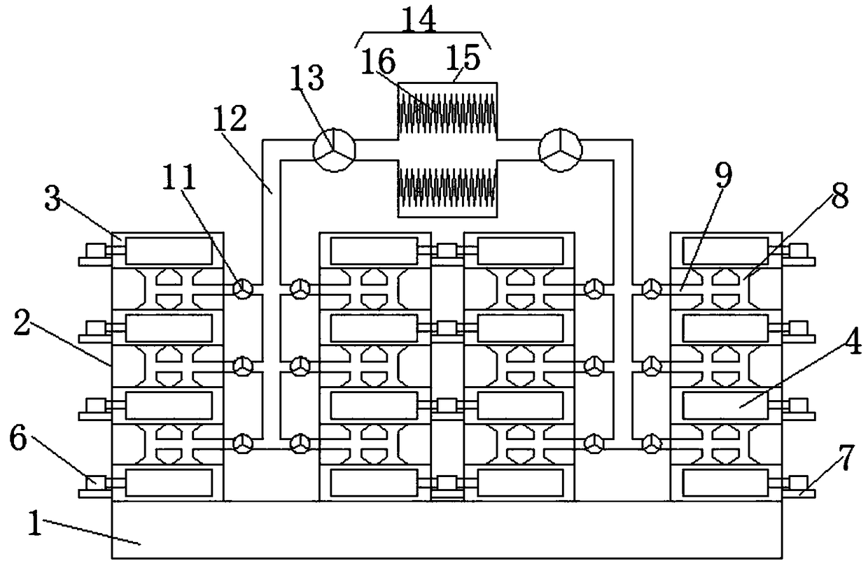 Hot air drying device for dry blood worm production