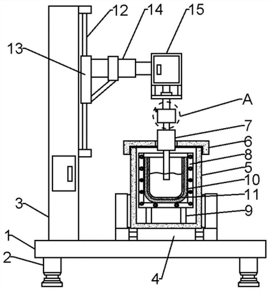 Graphite crucible convenient for semiconductor crystal growth, and use method thereof