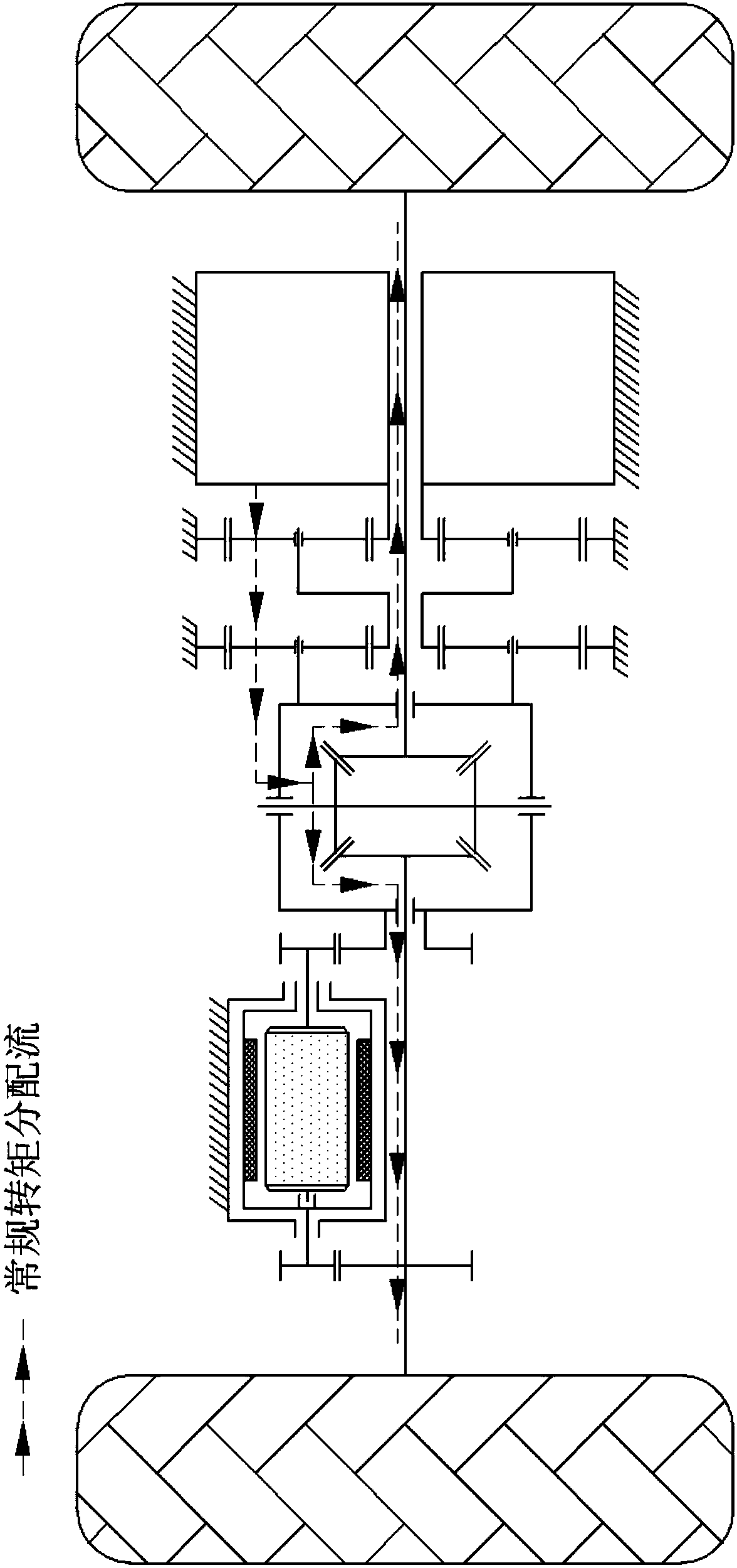 Torque directional distribution electric drive axle based on double-rotor motor