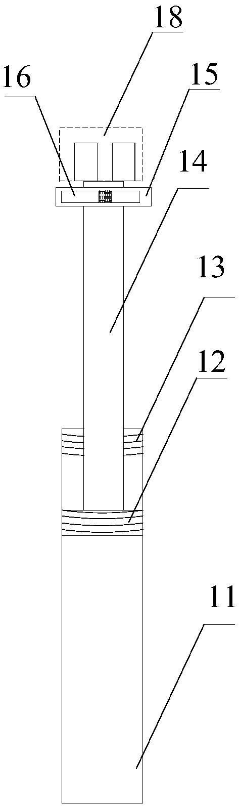 Surveying and mapping pole with lamp indicator