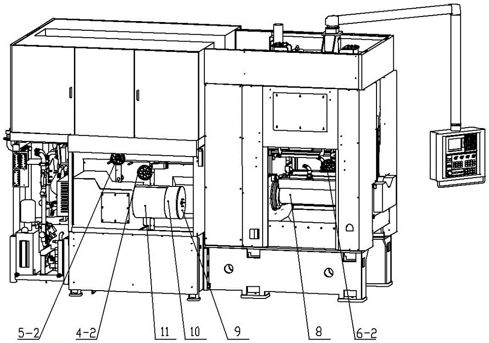 Diamond line numerical control take-up and payoff device