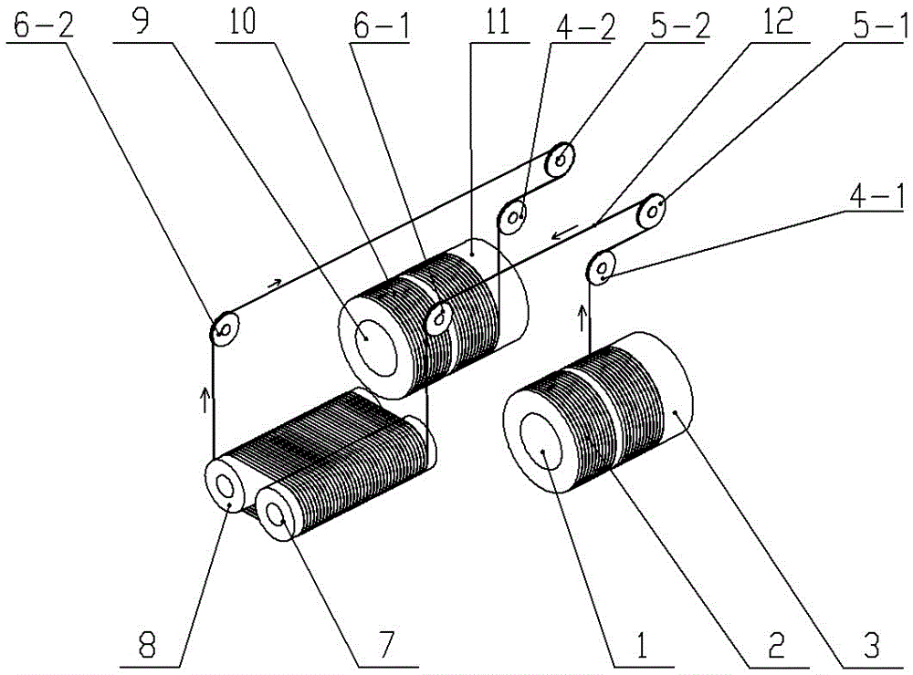 Diamond line numerical control take-up and payoff device