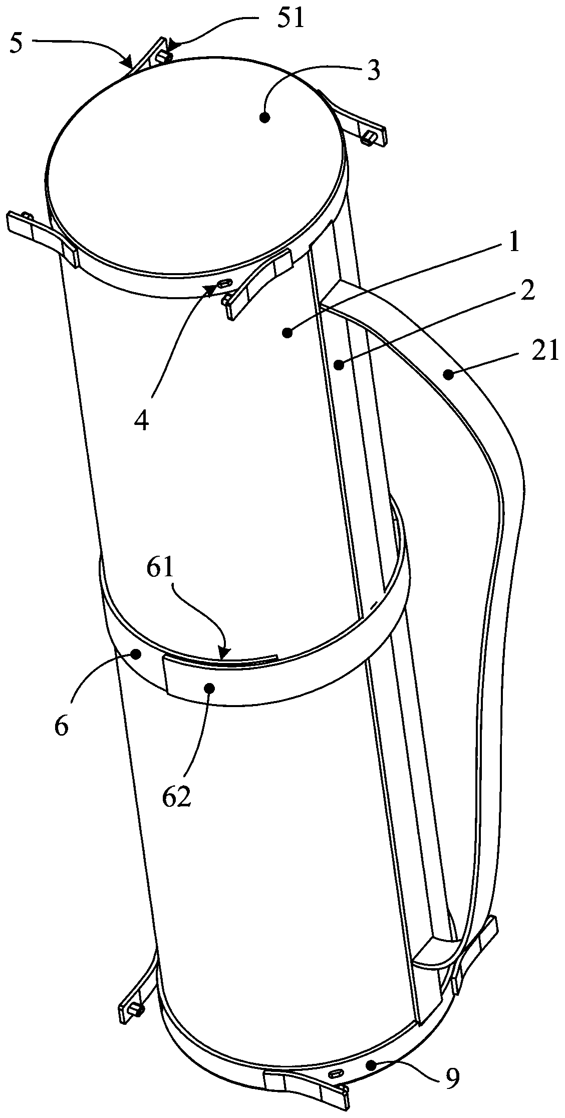 Portable drawing tool with functions of scroll holder and drawing board simultaneously