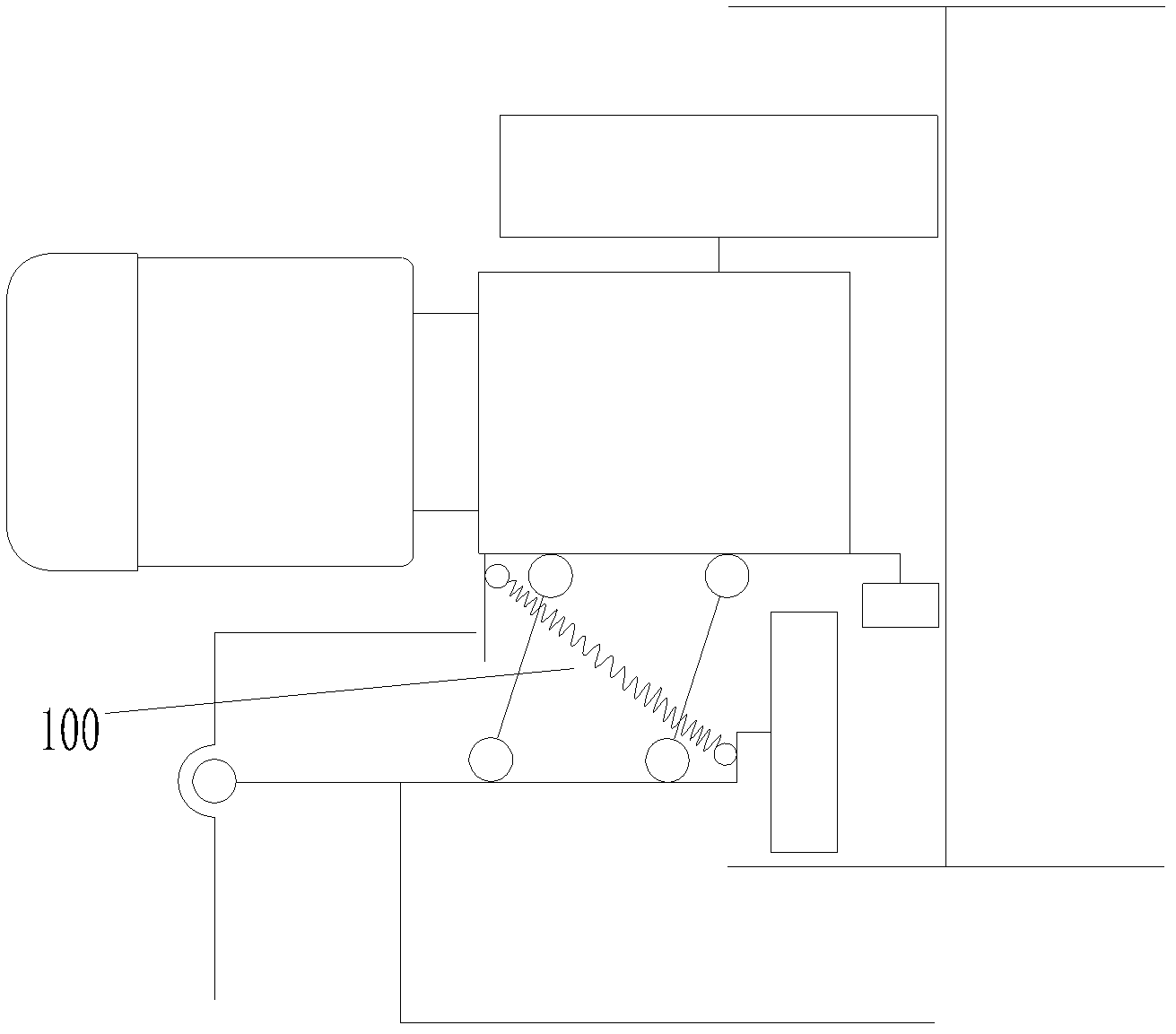 A self-adaptive pressing device for a rail car