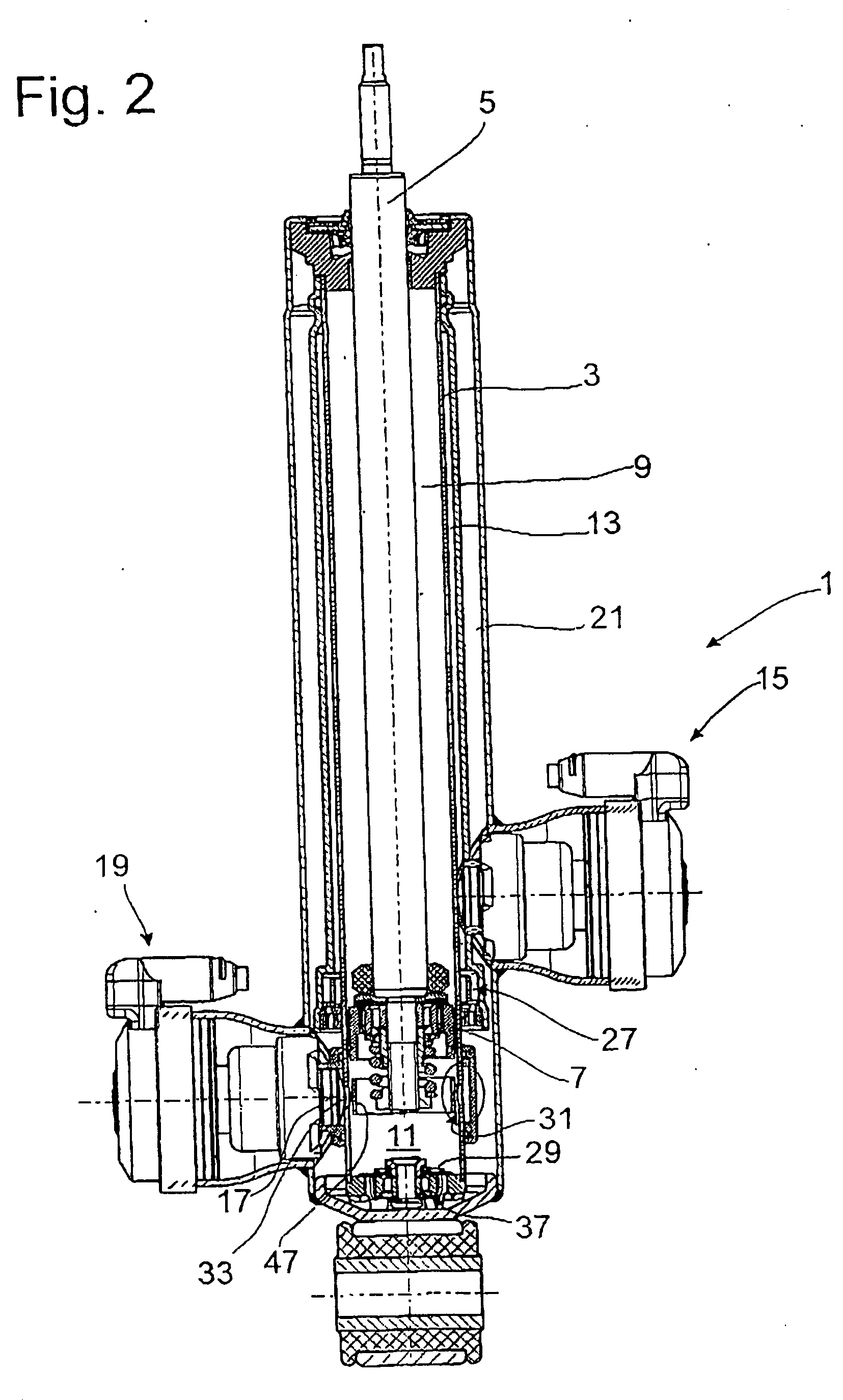 Vibration damper with adjustable damping force