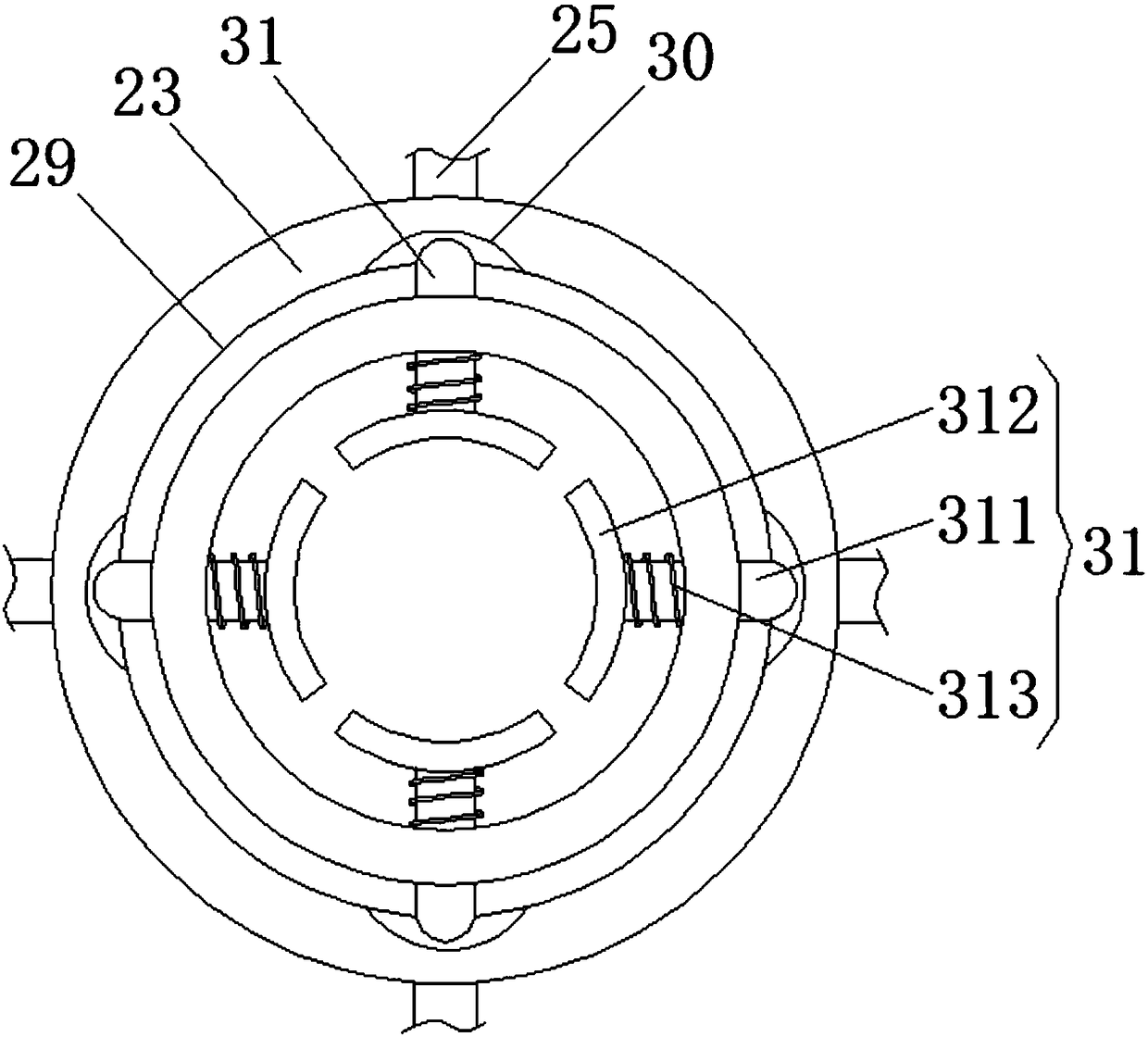 Mechanical hole puncher for power construction