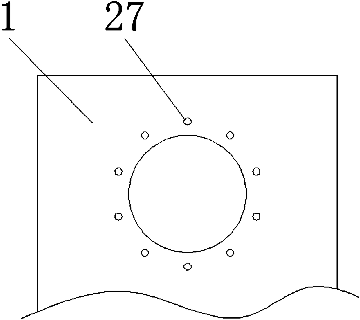 Mechanical hole puncher for power construction