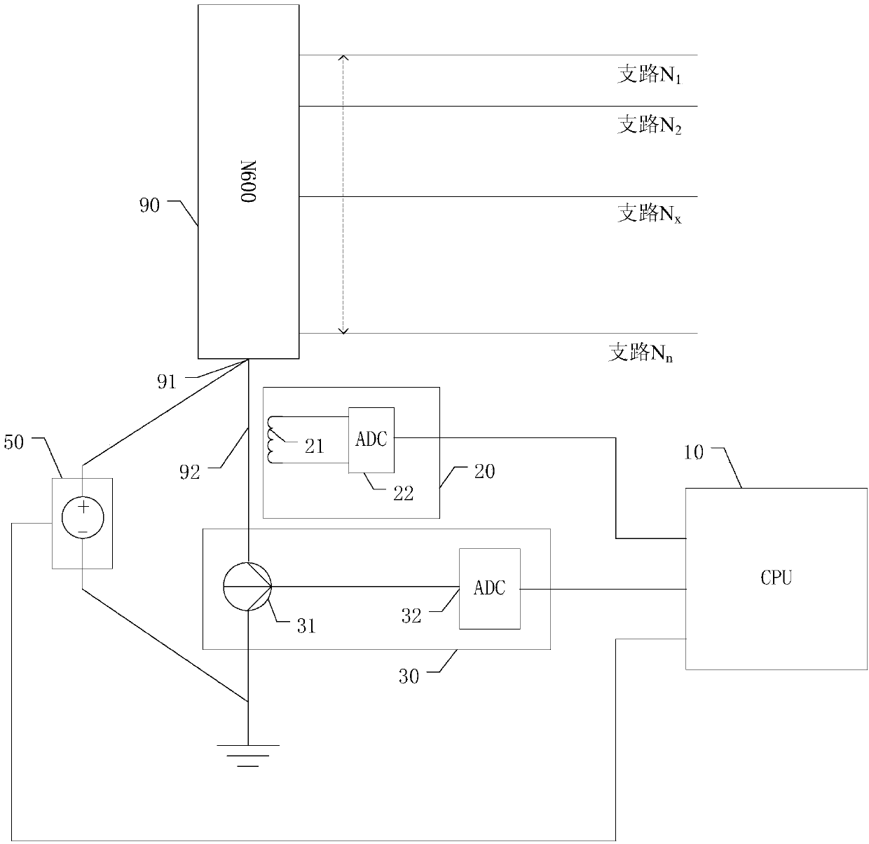 Portable multipoint grounding detector