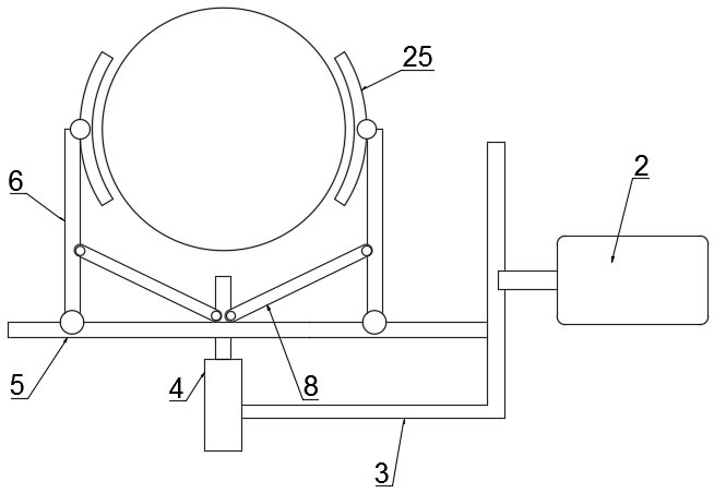 Spraying device for automobile aluminum alloy hub