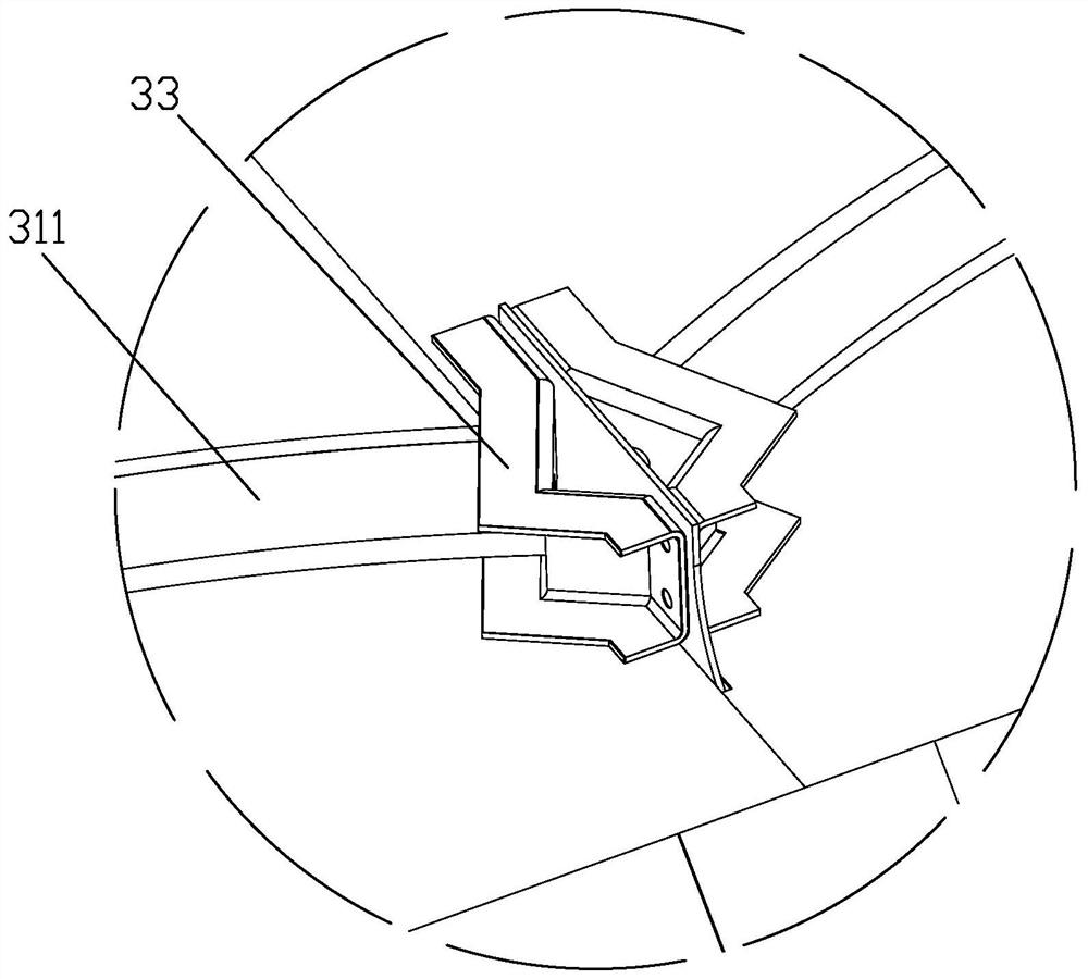 Trailer anti-collision device applied to road construction work vehicle and road construction work vehicle