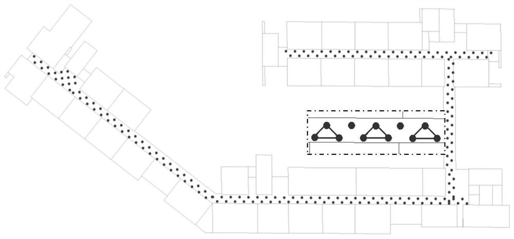 Coarse and fine matching positioning method based on WIFI address and field intensity