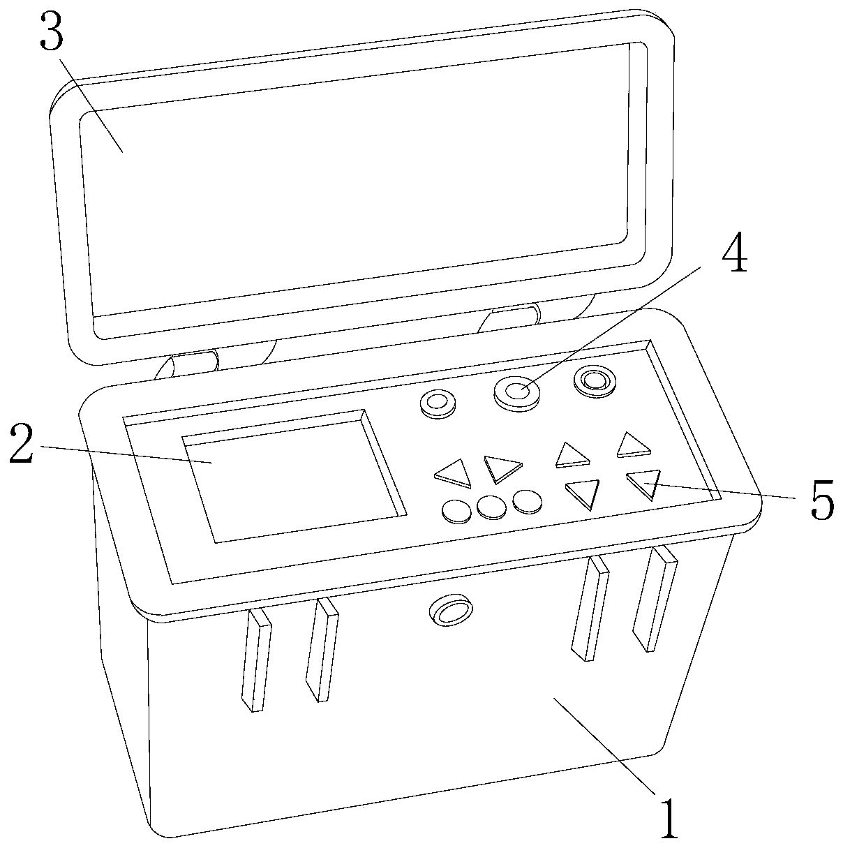 Thick wire fault distance-measuring and anti-wind shaking device