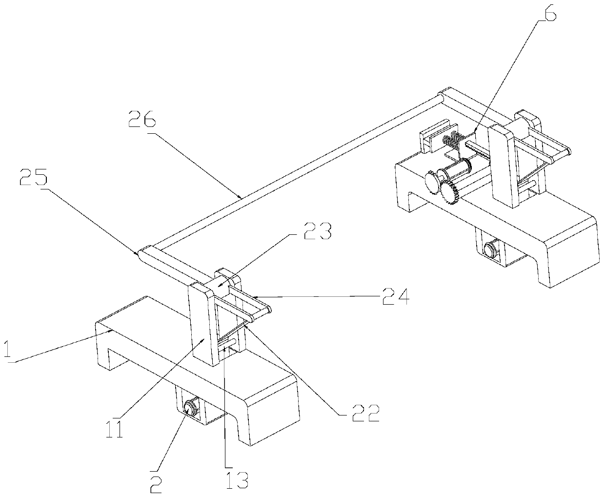 Washing and drying device for stocking production