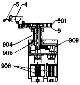 Four-drip multifunctional bottle making machine and small-opening press-and-blow production process implemented by same