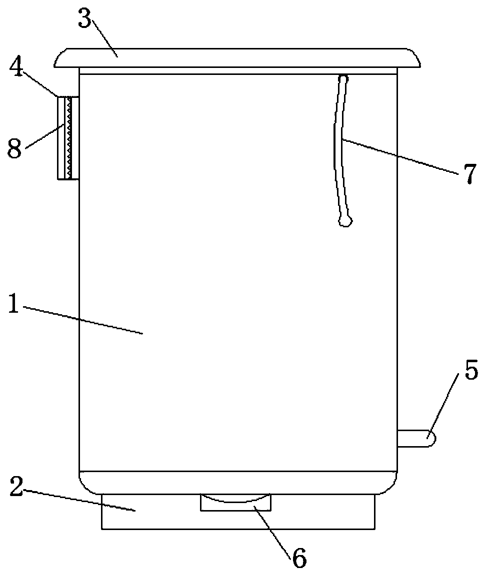 Environment-friendly garbage bin capable of preventing garbage from falling out