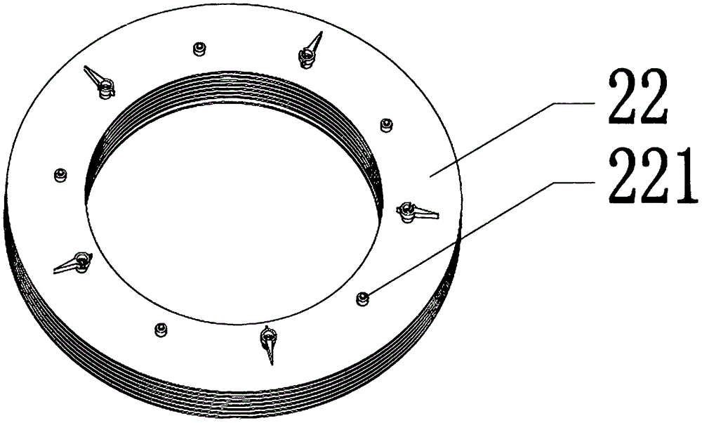 Air-suction type blade-hidden ceiling fan lamp