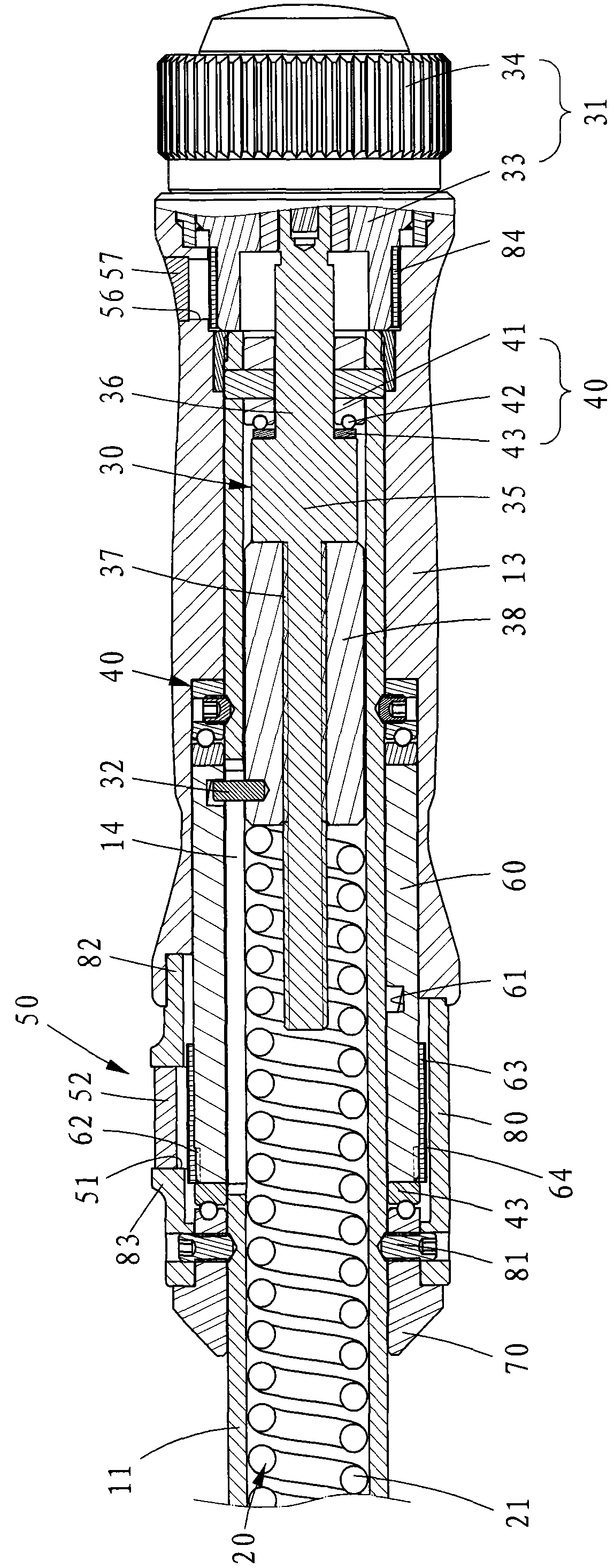 Torque measuring mechanism for spanner