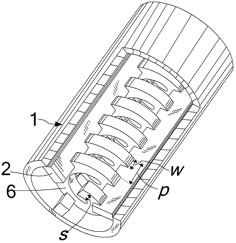 Helix slow wave structure