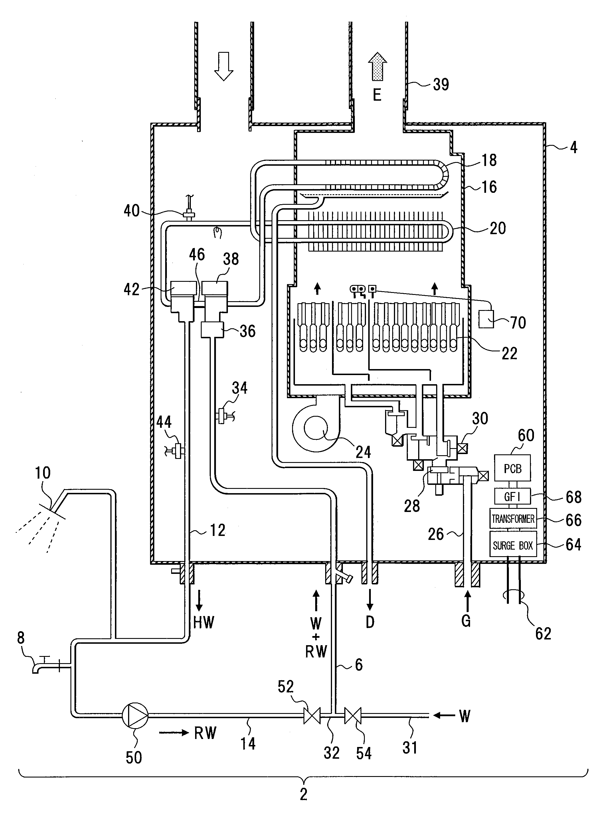 Water heater and control method therefor