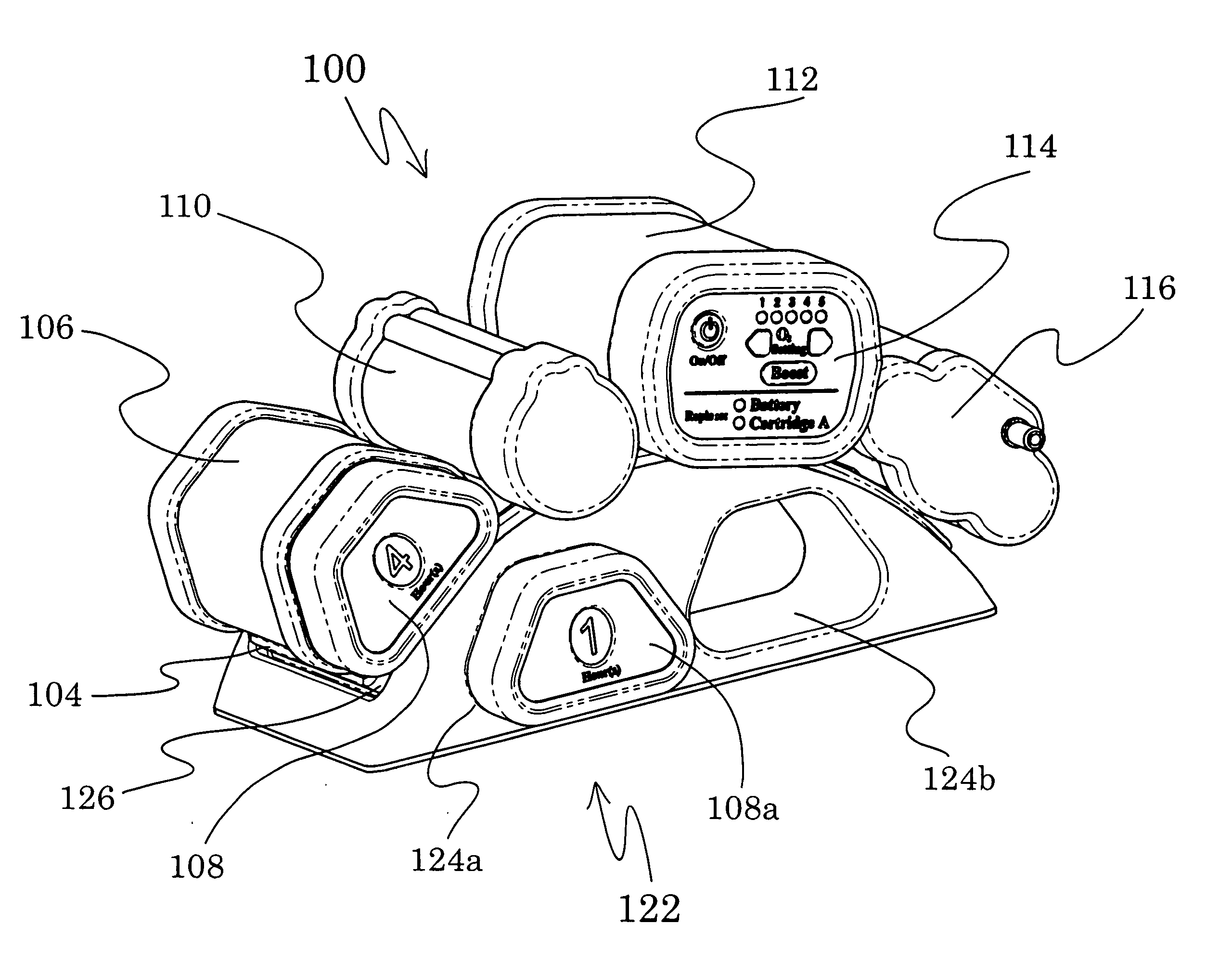 Adsorbent cartridge for oxygen concentrator