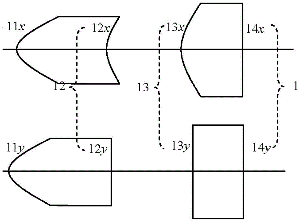 Device for shaping and collimating elliptic laser spots of semiconductor lasers