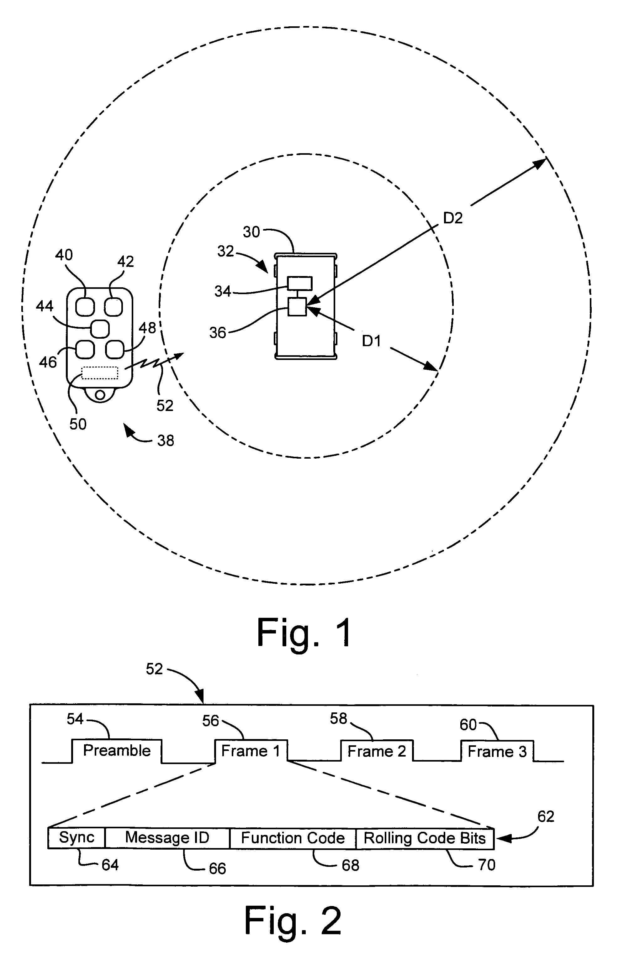 Dual range vehicle remote