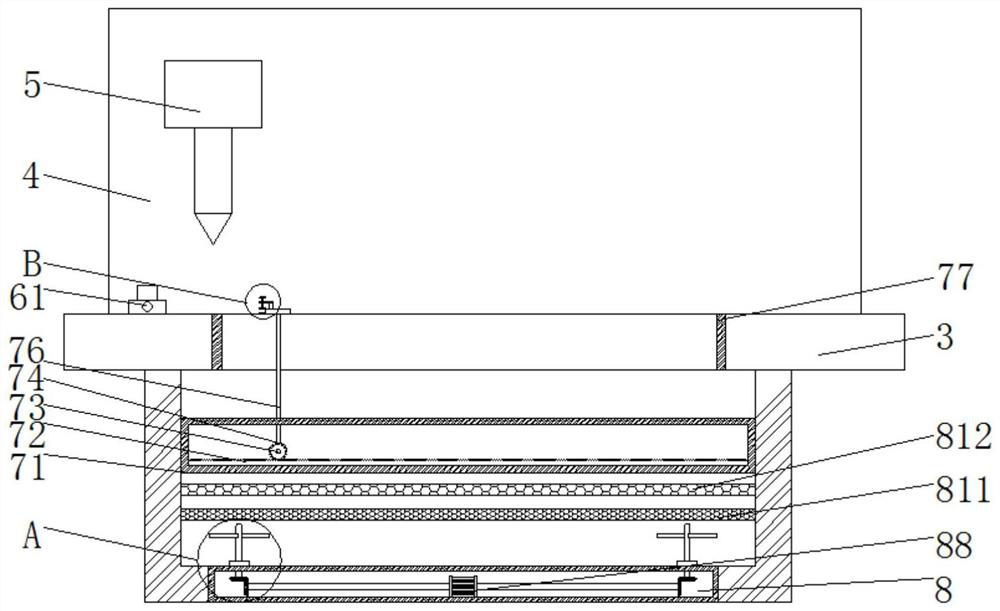 Shearing device for polytetrafluoroethylene base cloth production