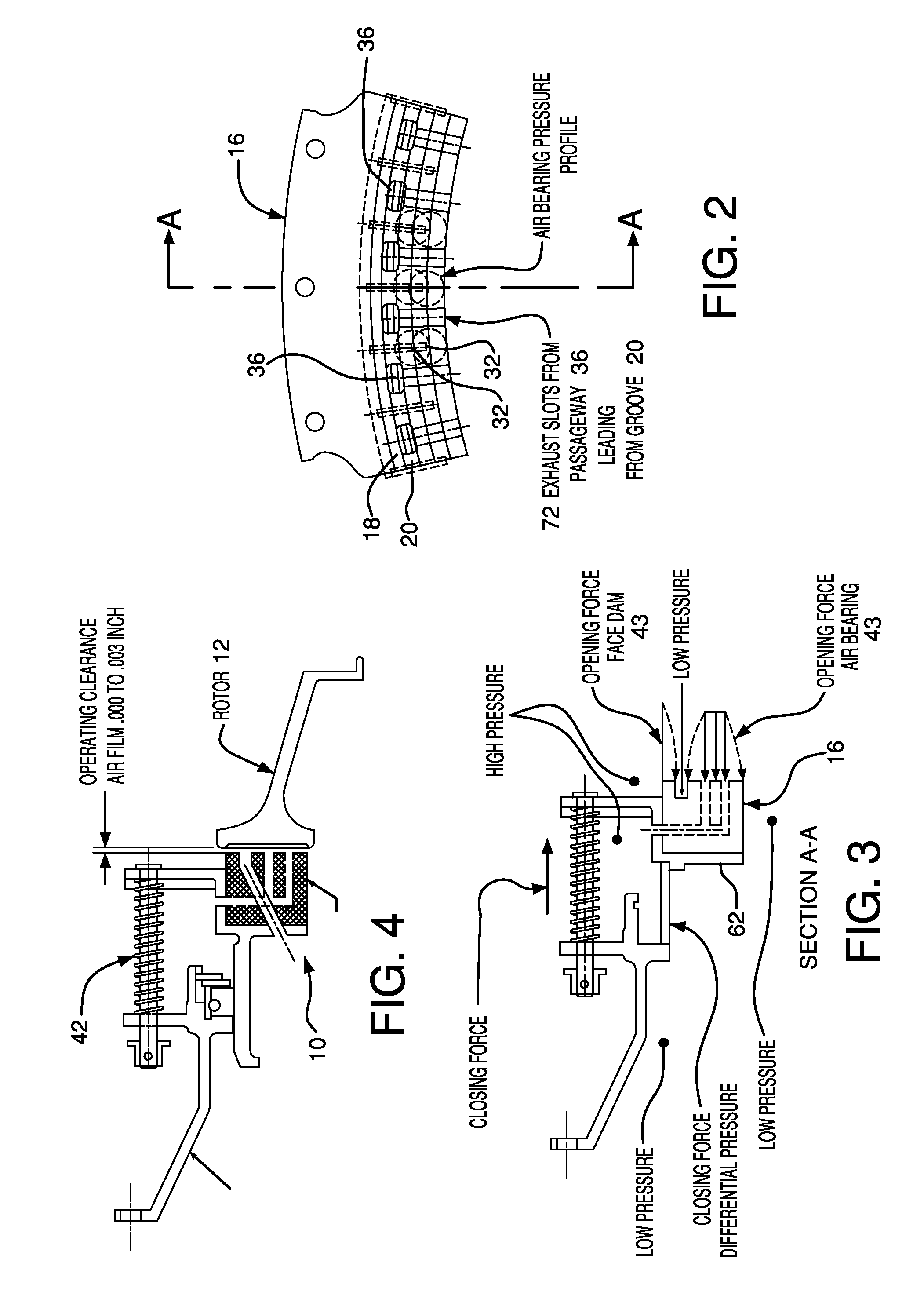 Carbon hydrostatic face seal