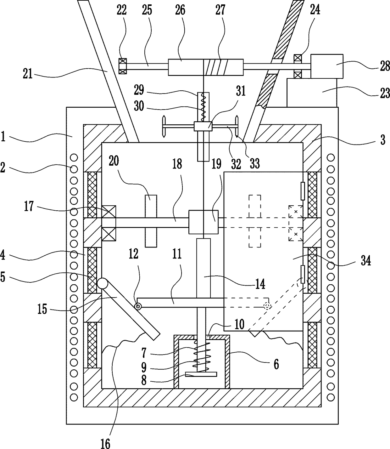 A fully degaussing device for electronic information equipment