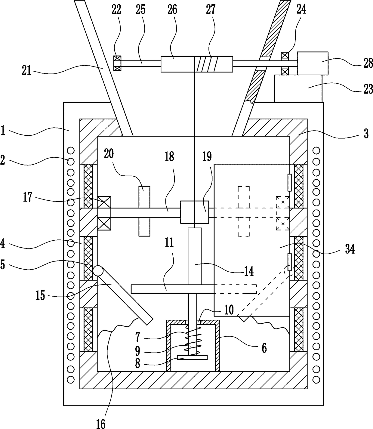 A fully degaussing device for electronic information equipment