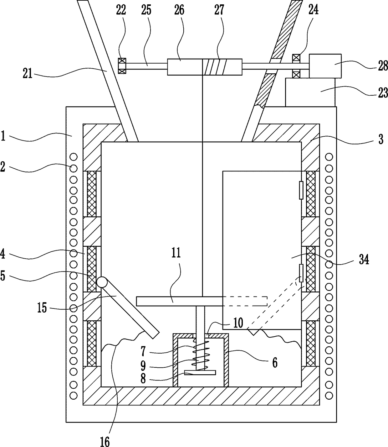 A fully degaussing device for electronic information equipment