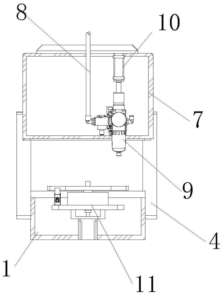 Surface paint vehicle spraying device for inverter production