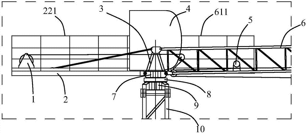 Tower type crane for teaching and exam training