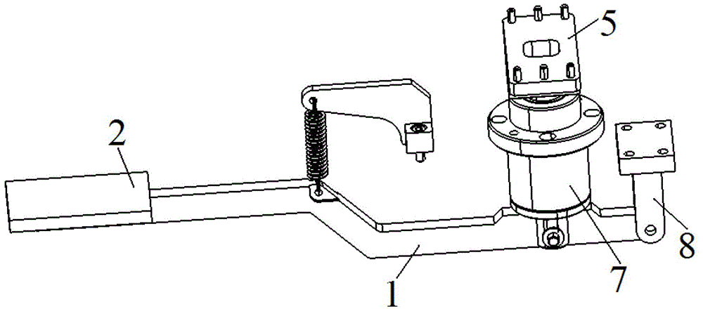 Locking device for welding rotary jig of automobile body