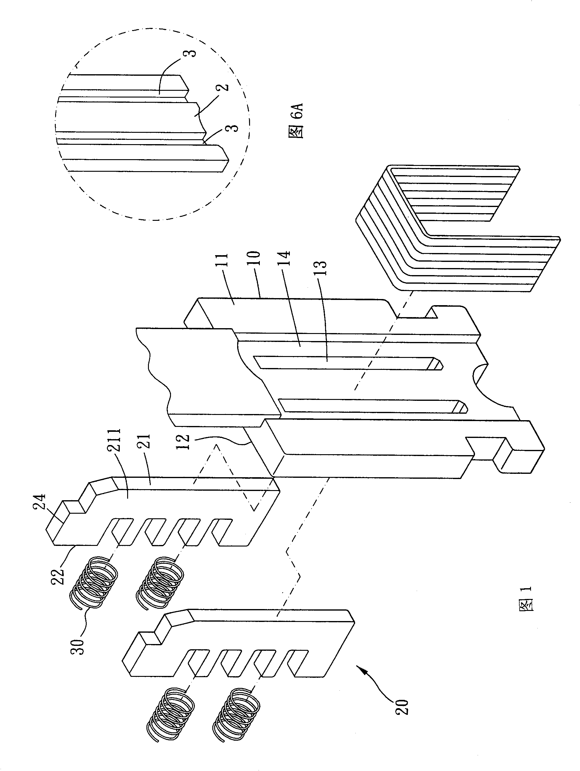 Nail guiding structure and nail gun with same