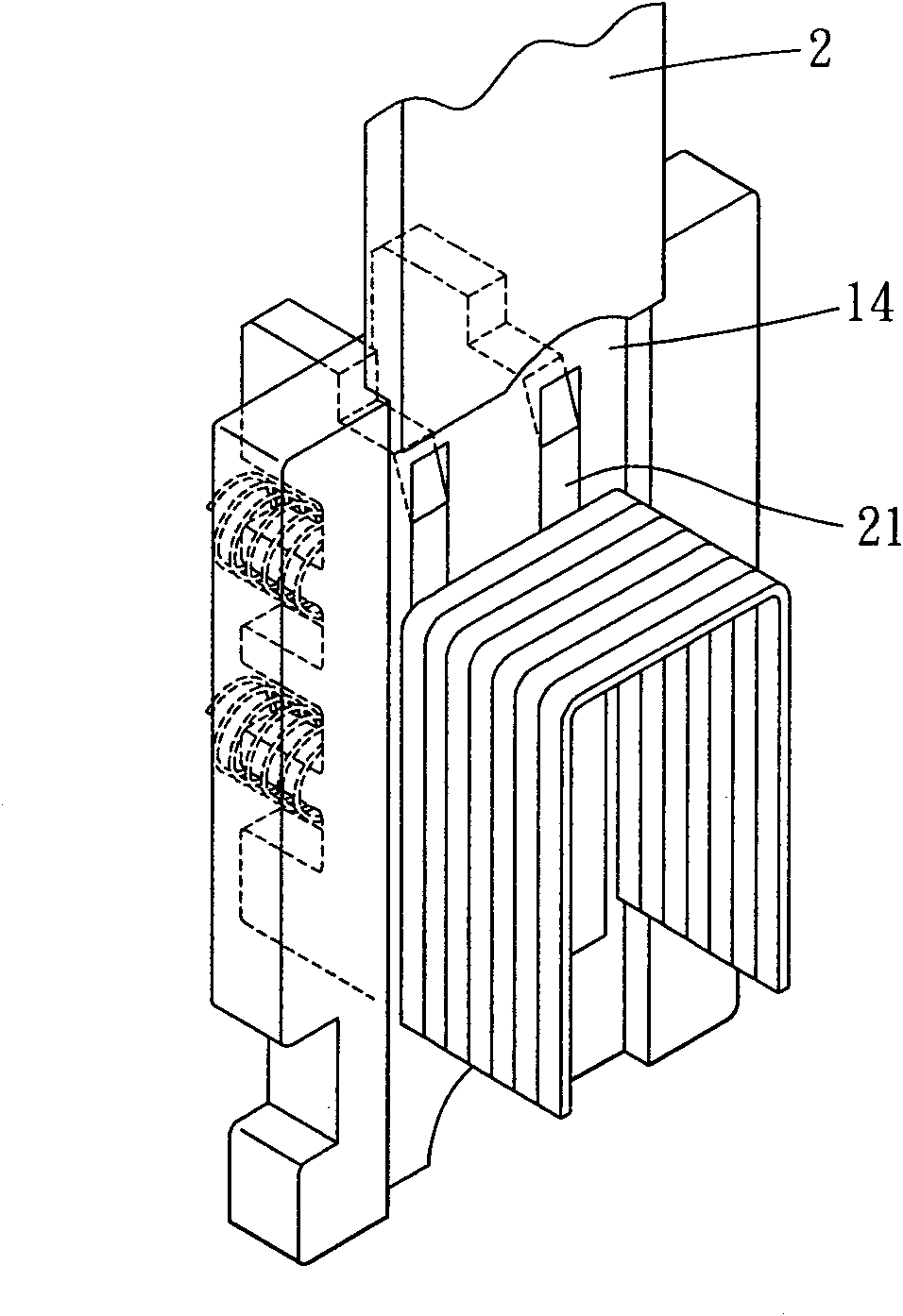 Nail guiding structure and nail gun with same