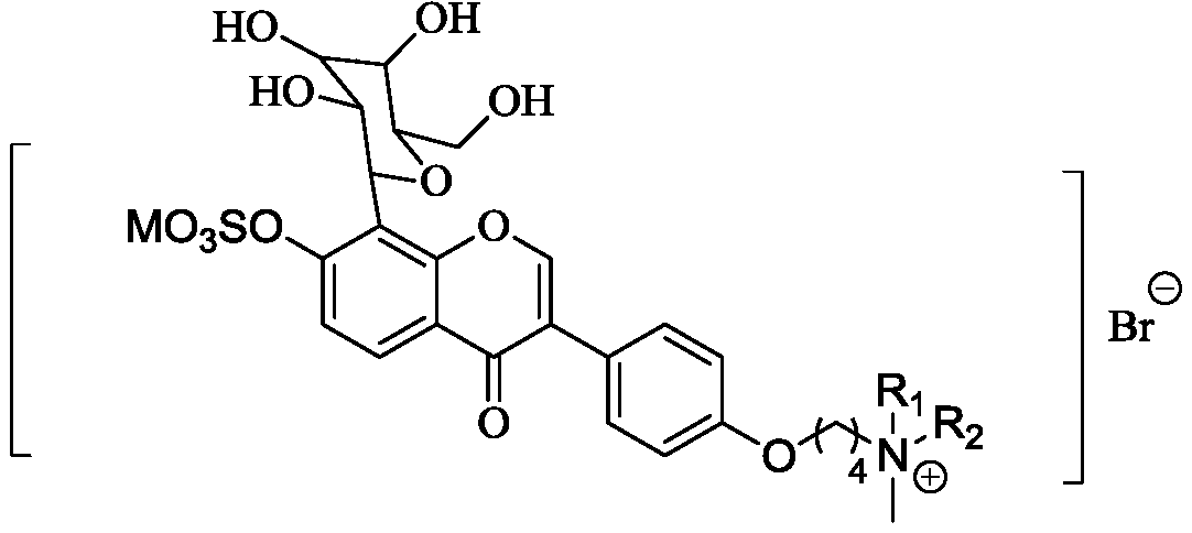 Puerarin derivative x with anti-platelet aggregation function and its preparation method and application