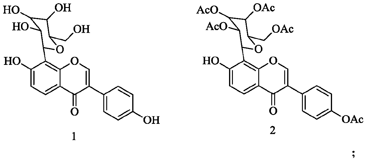 Puerarin derivative x with anti-platelet aggregation function and its preparation method and application