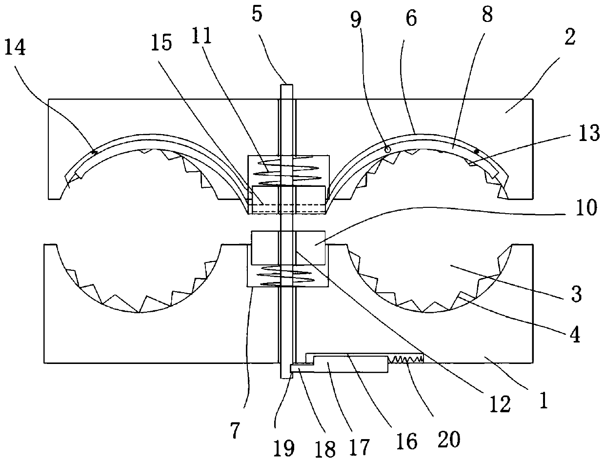 A clamping rod pressing type electric power connection fixture and its working method