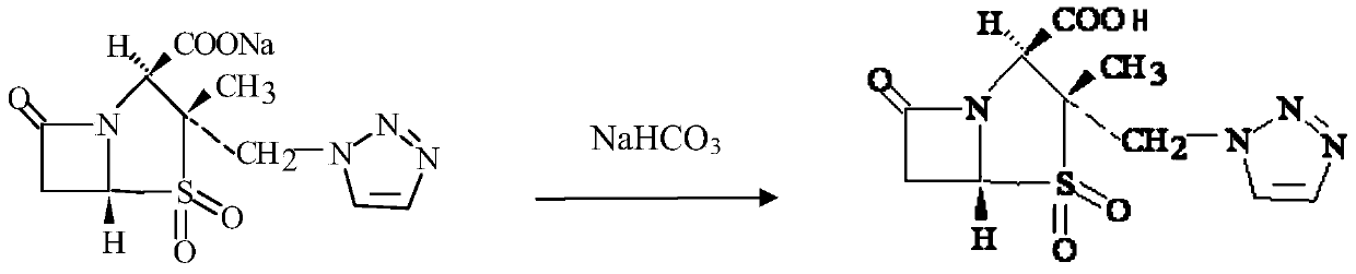 A kind of preparation method of piperacillin sodium tazobactam sodium for injection