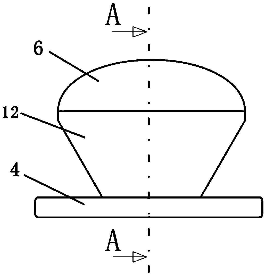 Remote fluorescent LED (Light Emitting Diode) device