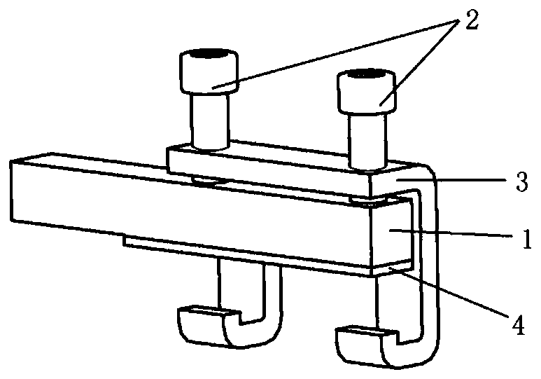 Sample clamping device for thin plate impact performance detection and test method