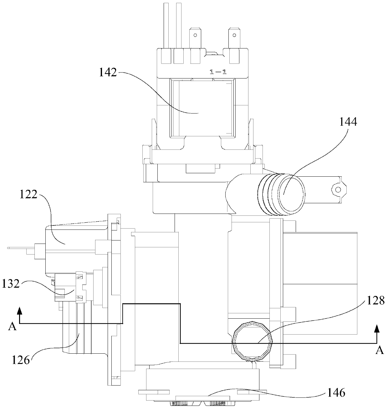 Pump body device and washing machine